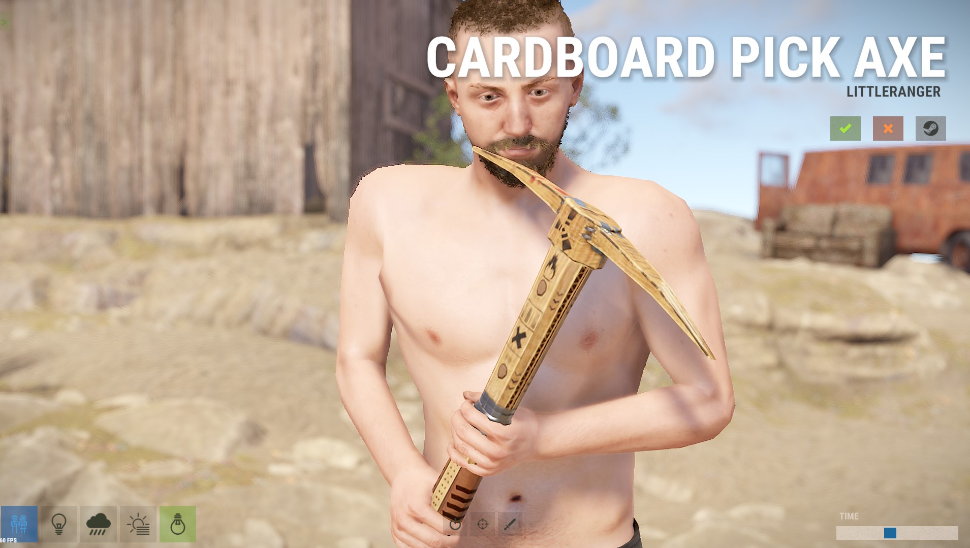 Cardboard Pickaxe