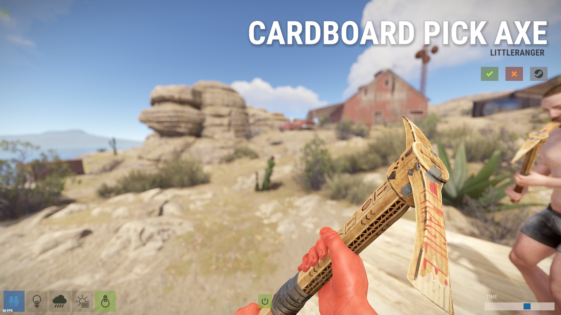 Cardboard Pickaxe