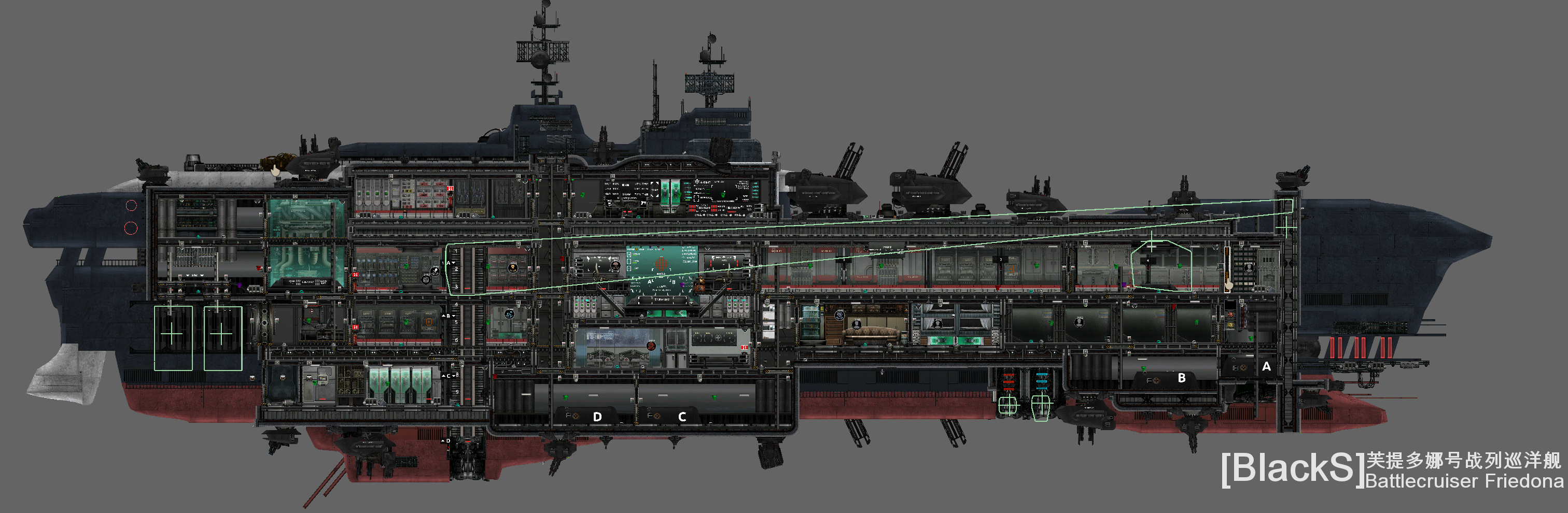 [BlackS]芙提多娜号战列巡洋舰 – Barotrauma Mod