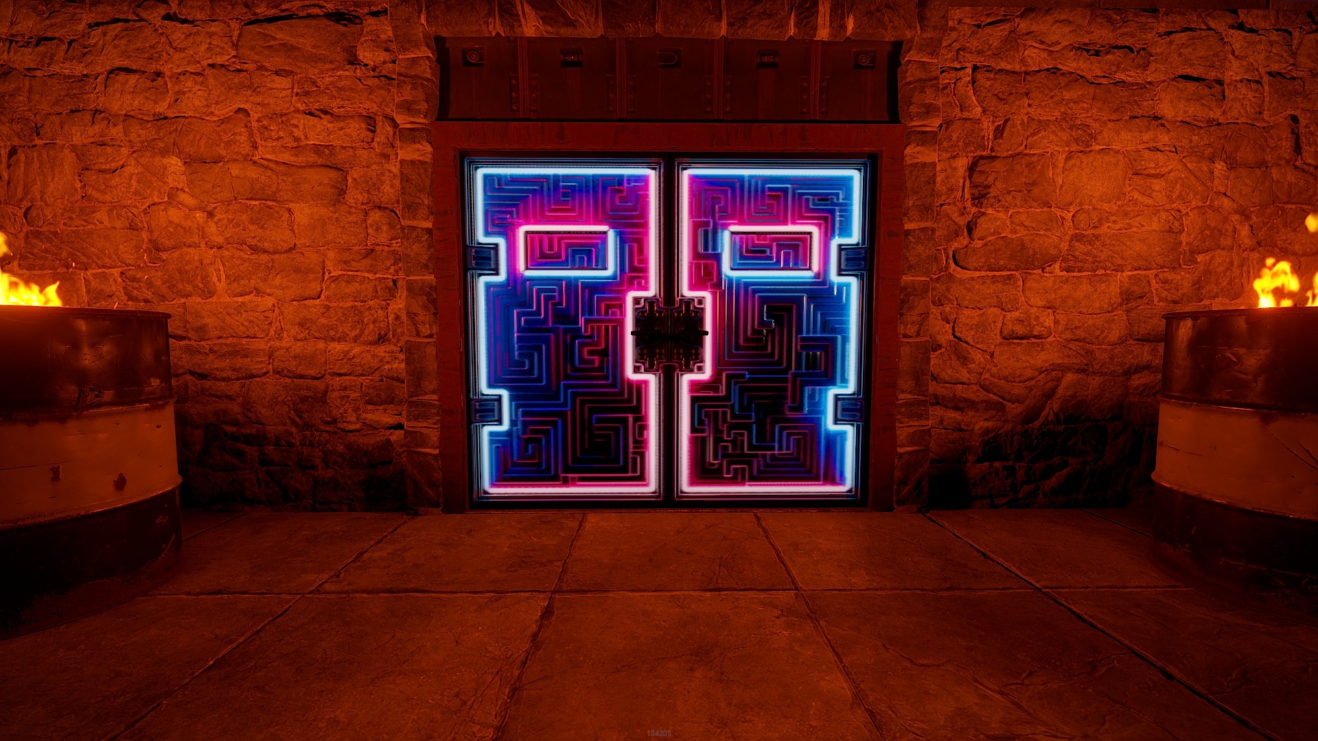 Neon Bismuth Armored Double Door