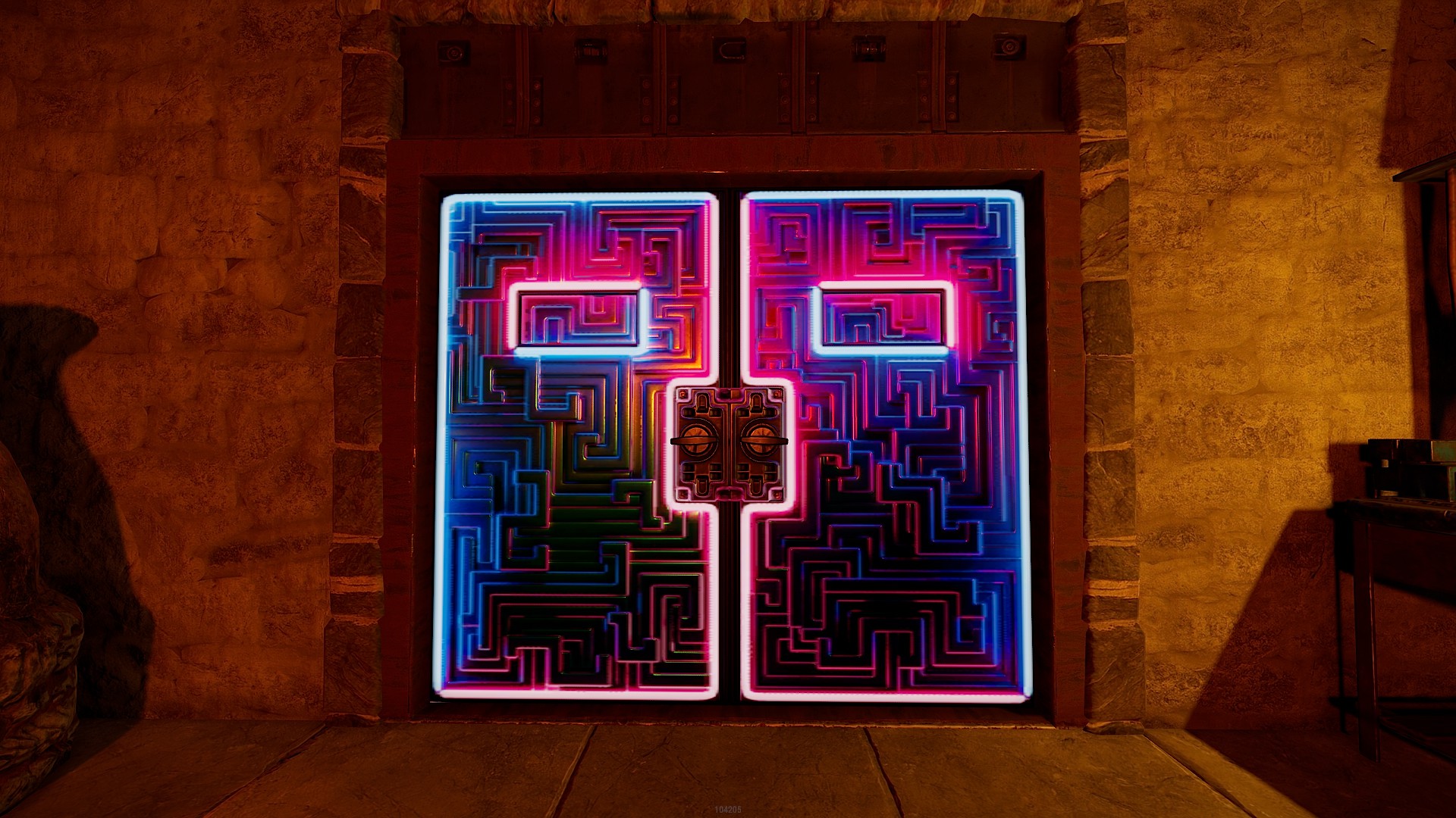 Neon Bismuth Armored Double Door
