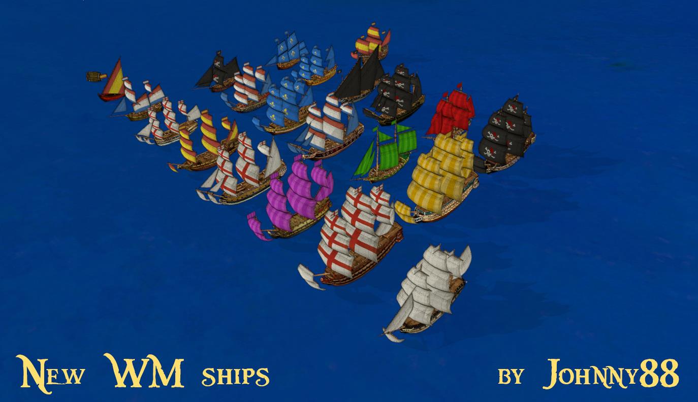 [ALL VERSION] BIG (x1.5) New WorldMap ships by johnny88