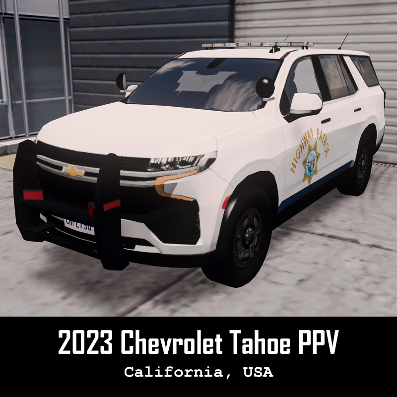 CHP White - 2023 Chevrolet Tahoe