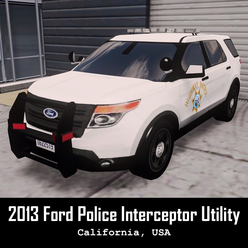 CHP White - 2013 Ford Interceptor Utility