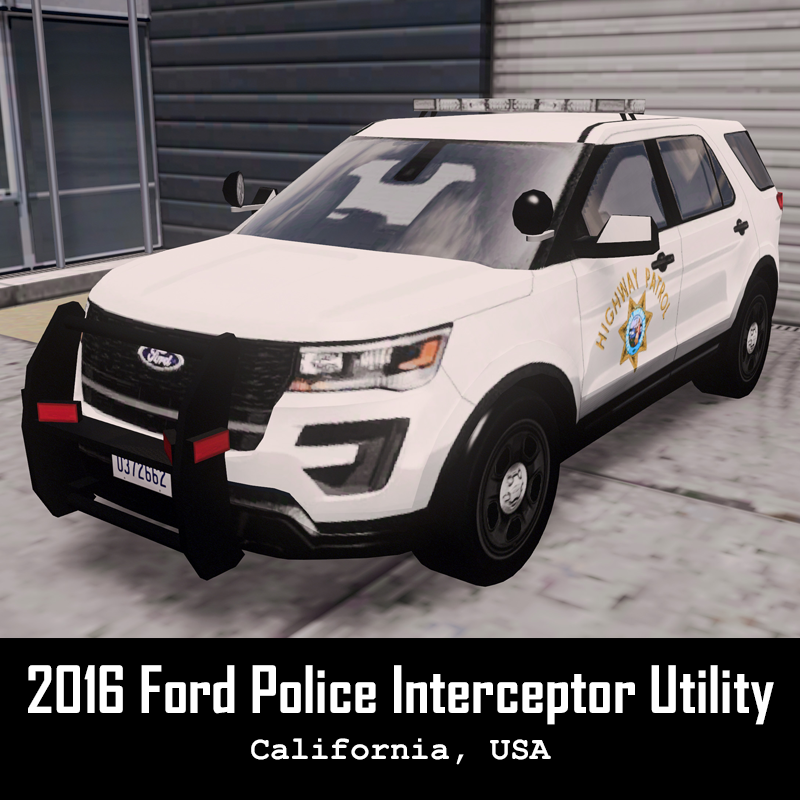 CHP White - 2016 Ford Interceptor Utility
