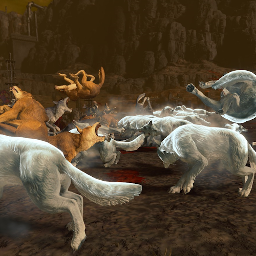 Wolves and (some) big cats can be knocked down