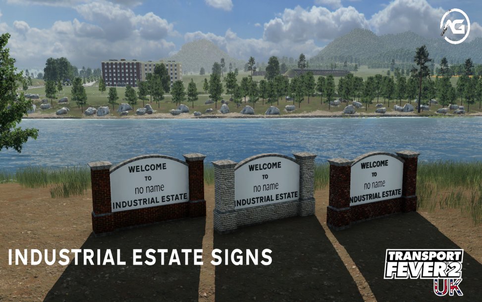 UK Industrial Estate & Business Park Welcome Signs