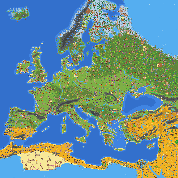 1272 Europe Map