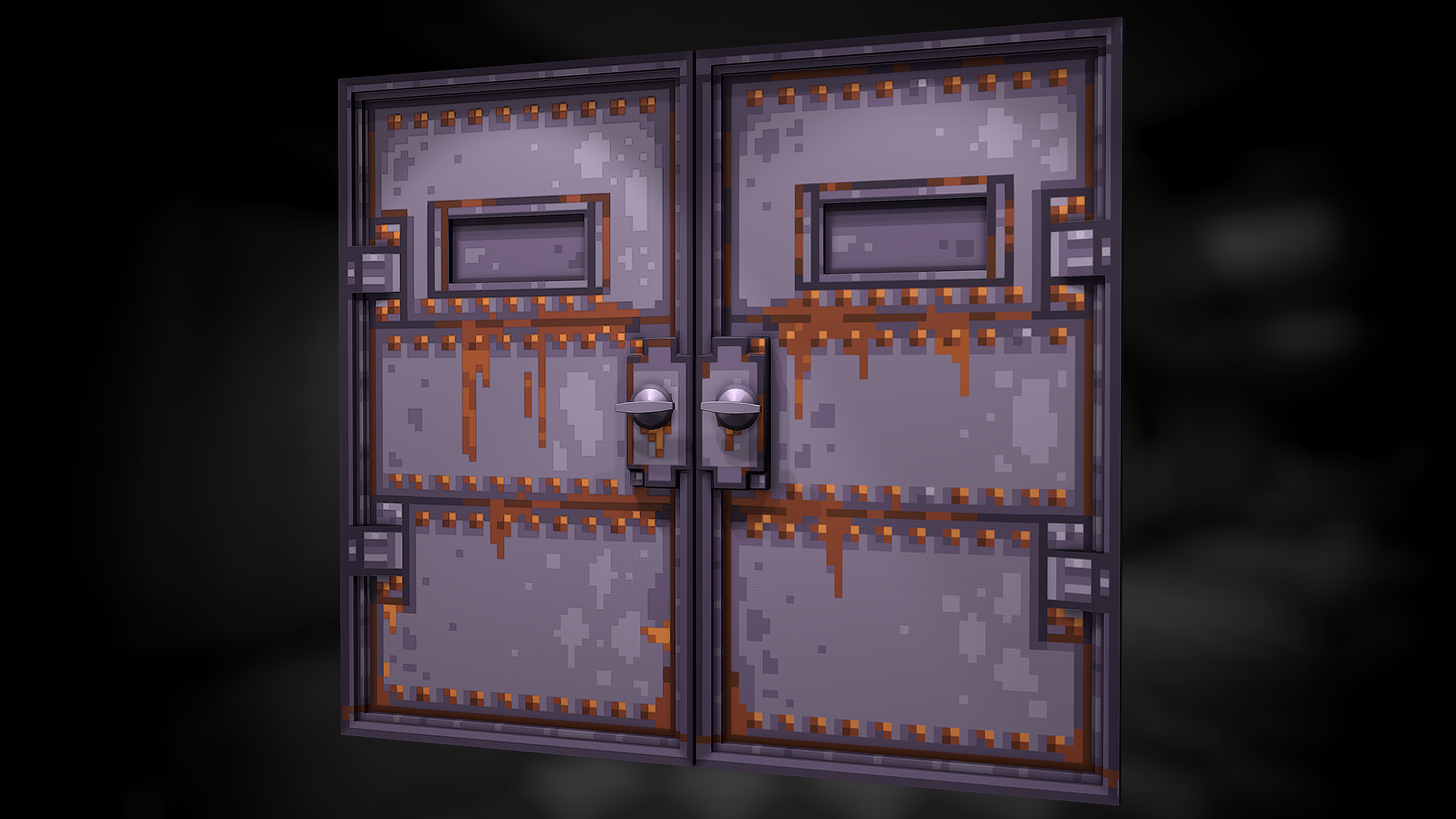 Pixel Armored Double Door