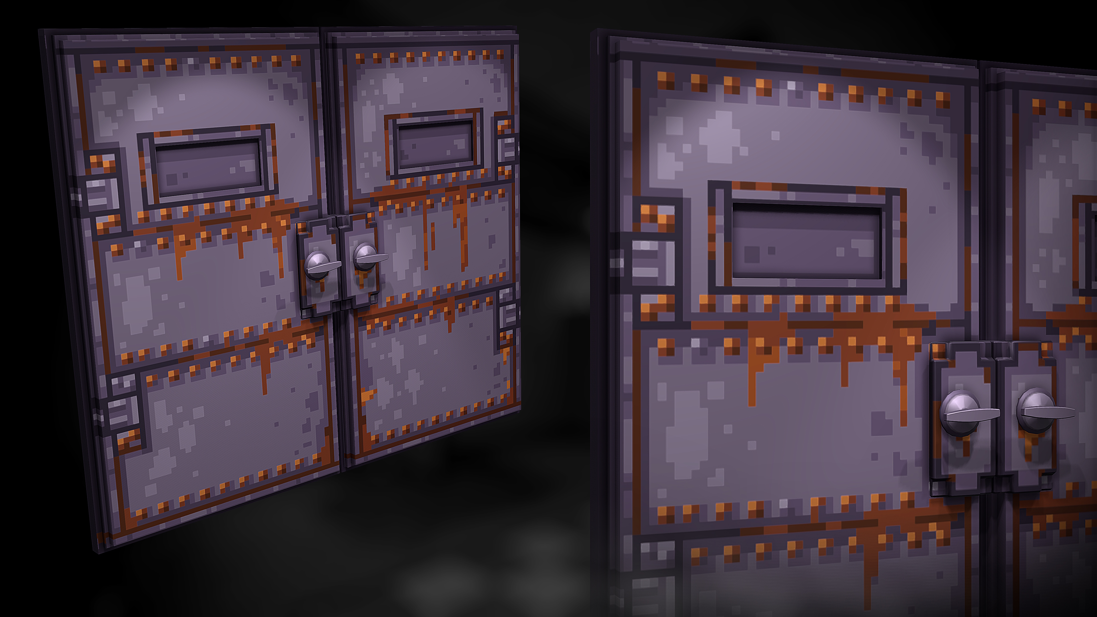 Pixel Armored Double Door