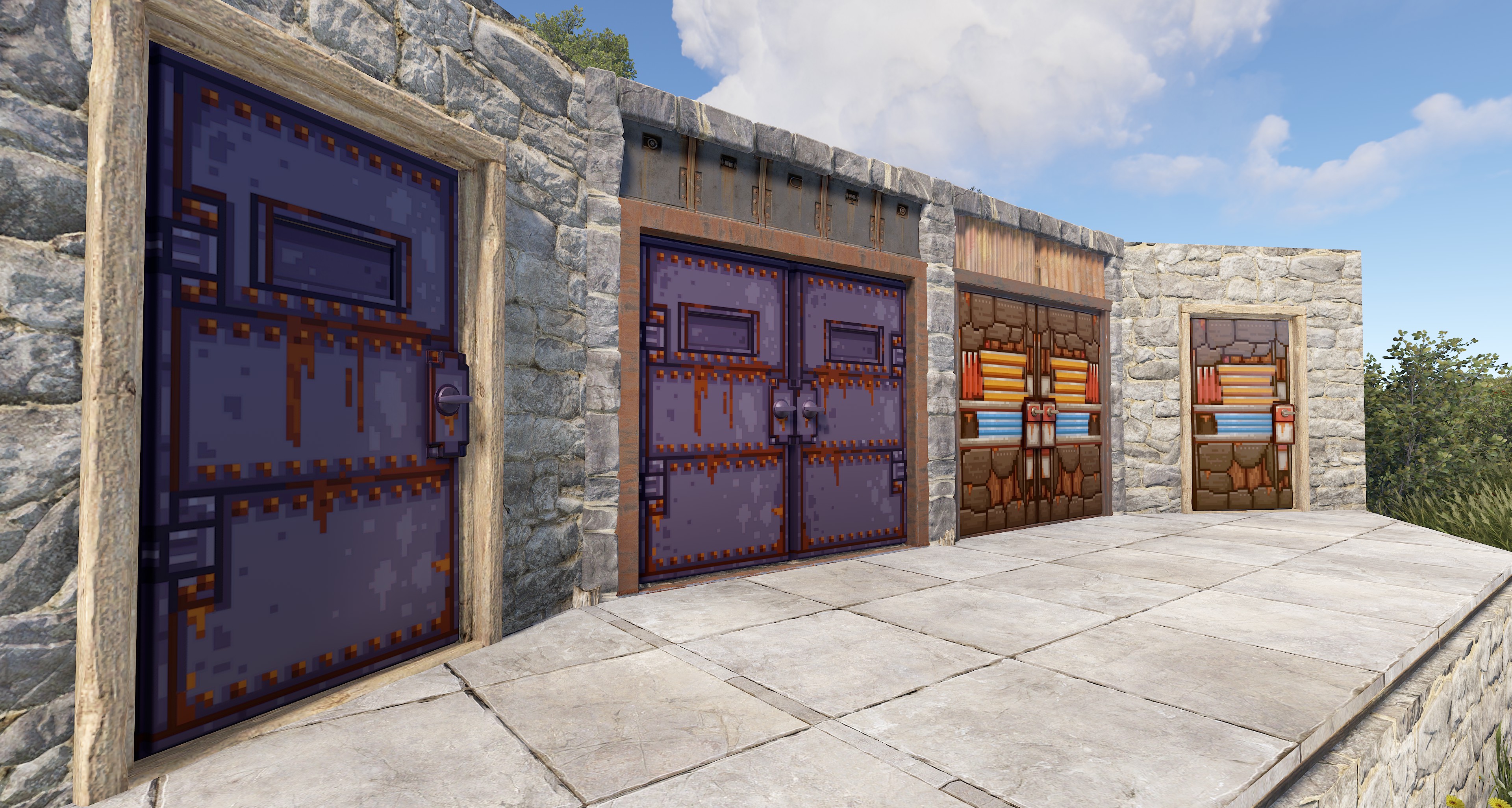Pixel Armored Double Door