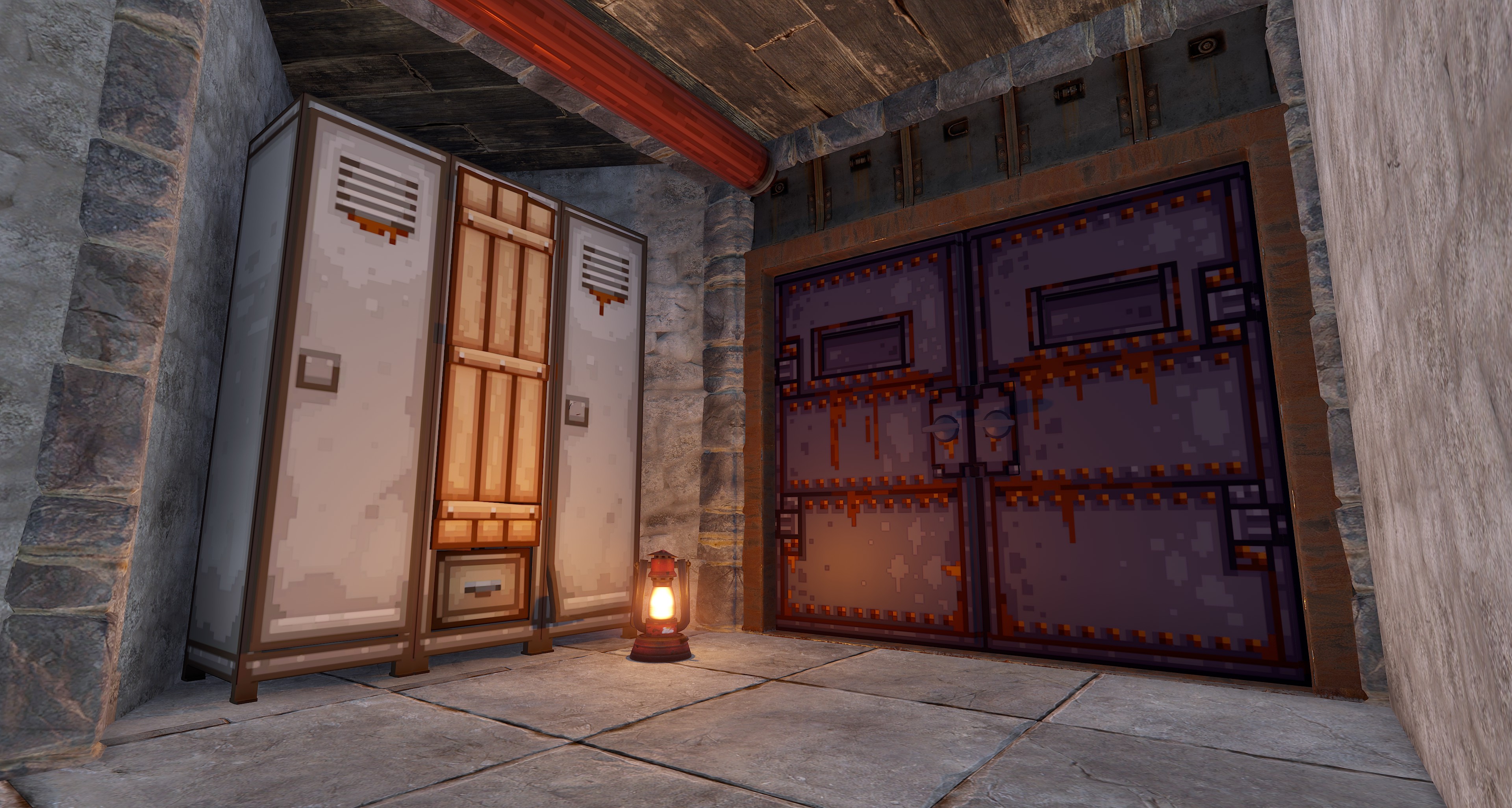 Pixel Armored Double Door