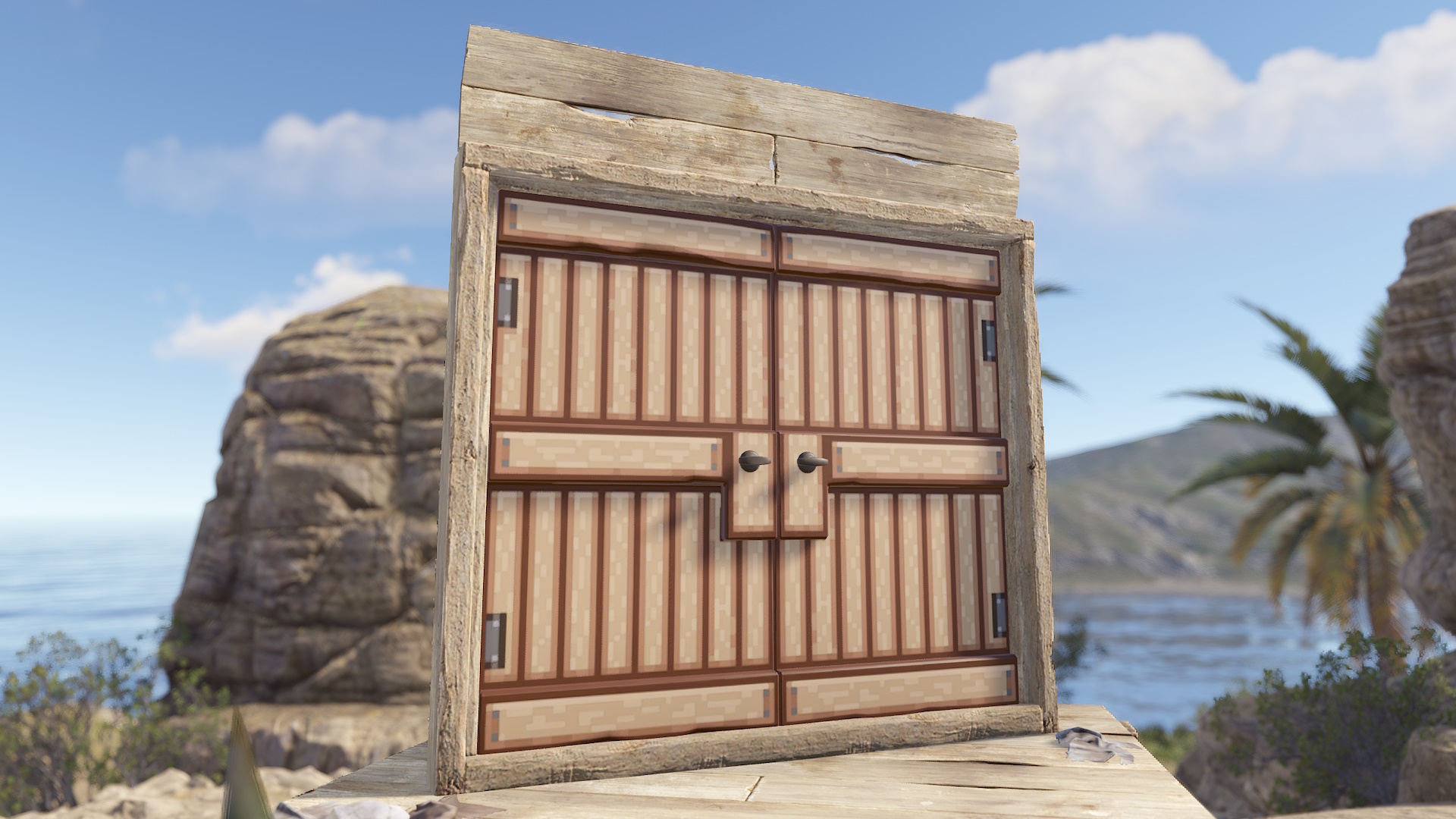 Pixel Wooden Double Door screenshot 1