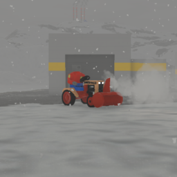 Case 220 lawn tractor  - snowblower