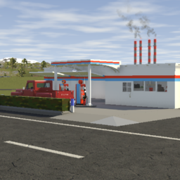 1950s!!!! GULF gas station
