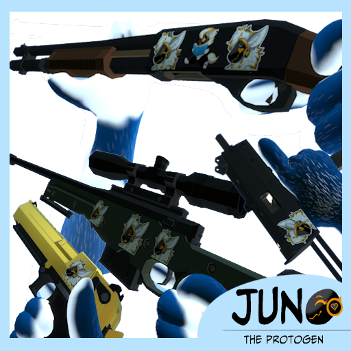 [ARC9] My Furry Protogen 🐾: Juno Emotion Stickers