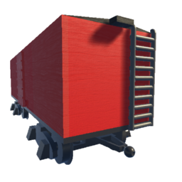 Old red boxcar