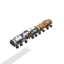 Mobile research mining base 8A MD and fuel tanker 3B