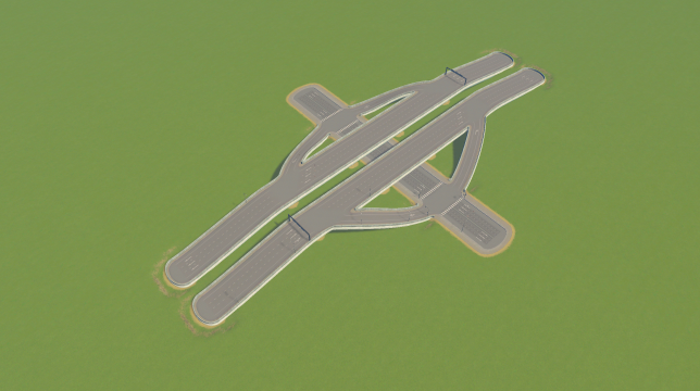 Highway with 6Lane Underpass preview