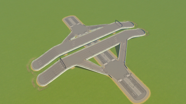 Highway with 4Lane Underpass preview