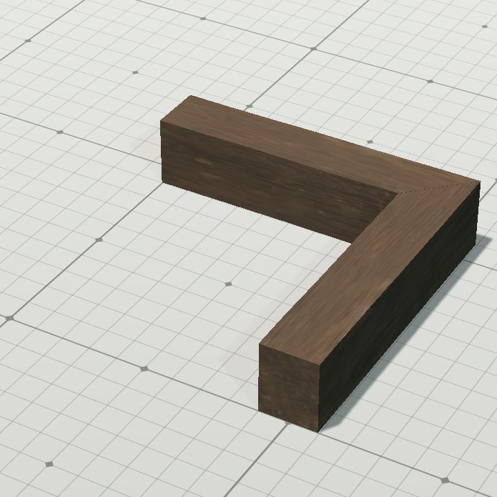 Wooden floor corner (banister)