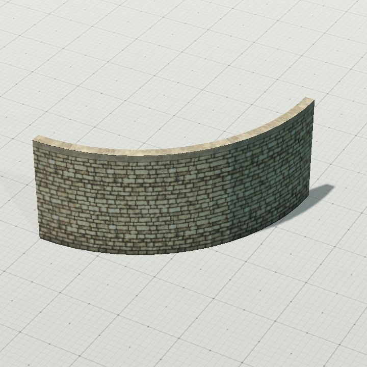 rounded wall