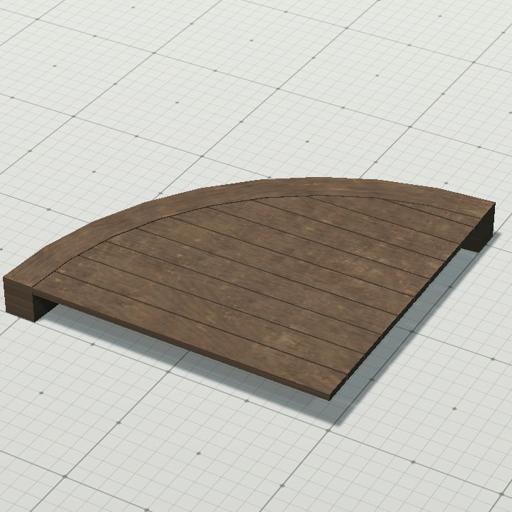 Wooden floor outer side 2x2