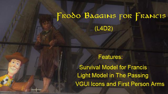 Frodo Baggins Replace Francis in L4D2 preview