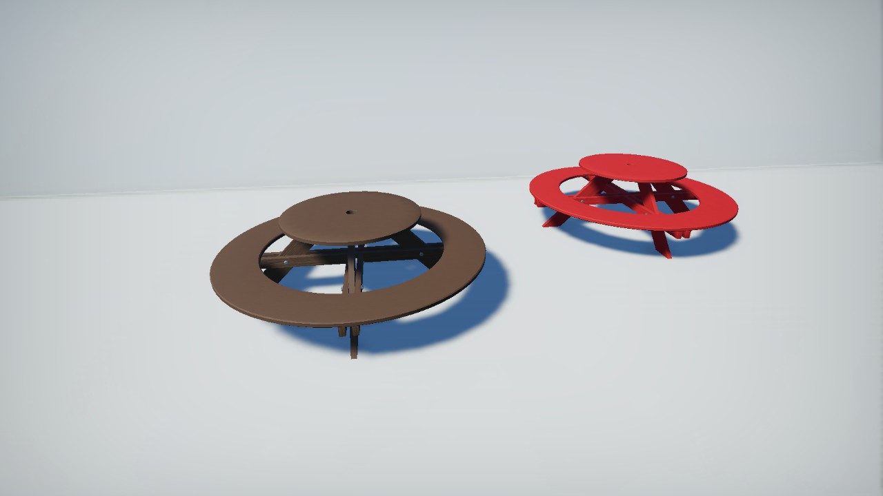 Bench 5 Picknick Table Round