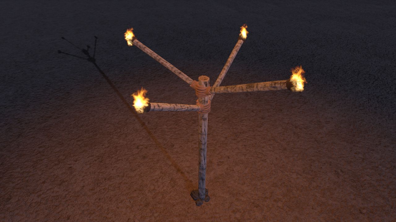 Stone Age Lamp Post 1