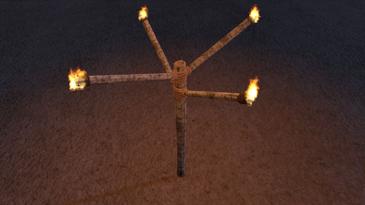 Stone Age Lamp Post 2