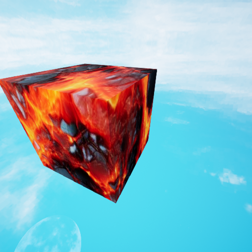 fire cube