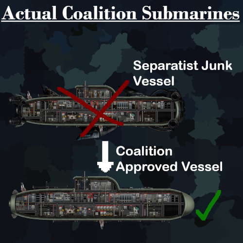 Actual Coalition Submarines (No Longer Needed)