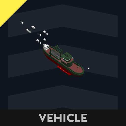 Small Fishing trawler (but big net) (WIP)