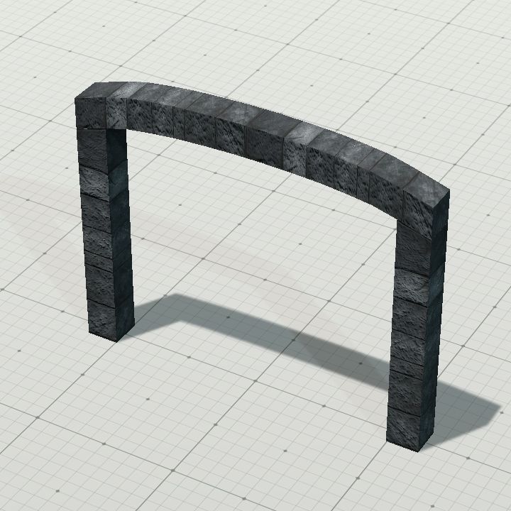 Stone double door frame