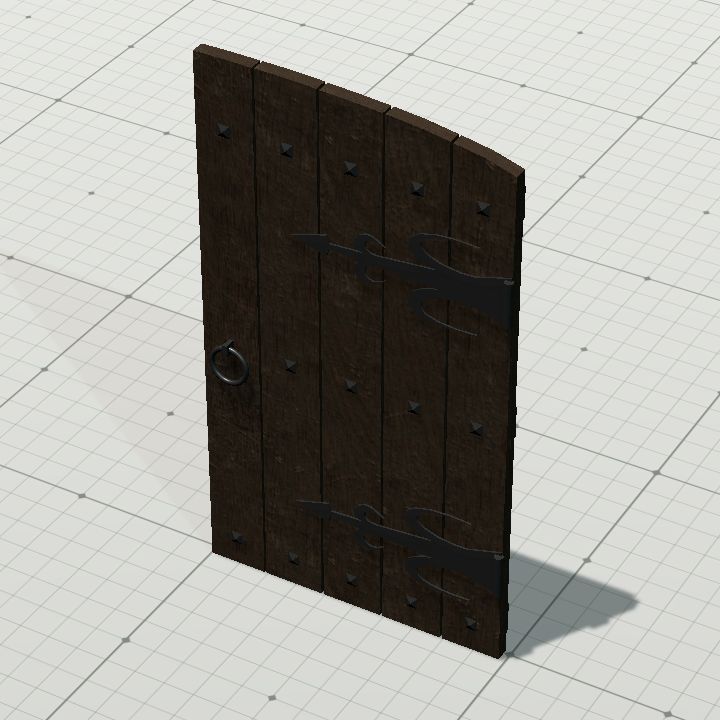 Wooden double door 2