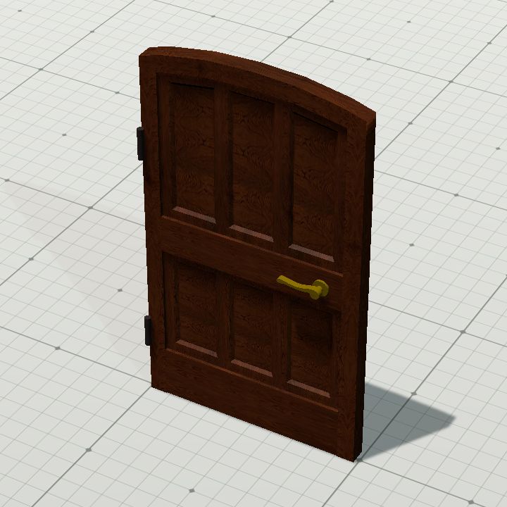 Fancy wooden door
