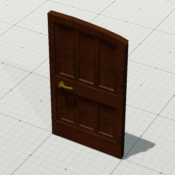 Fancy wooden double door 2
