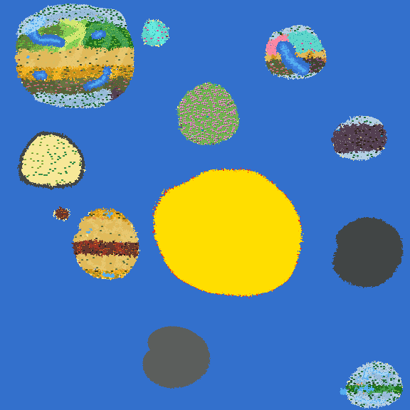 A more realistic solar system