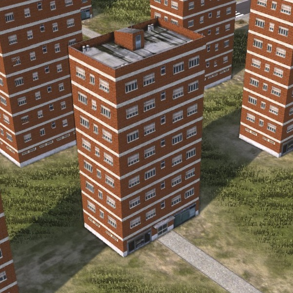 Brick building