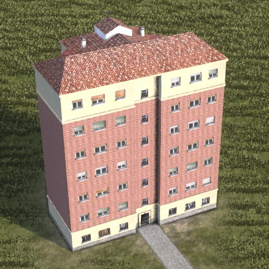 Brick building