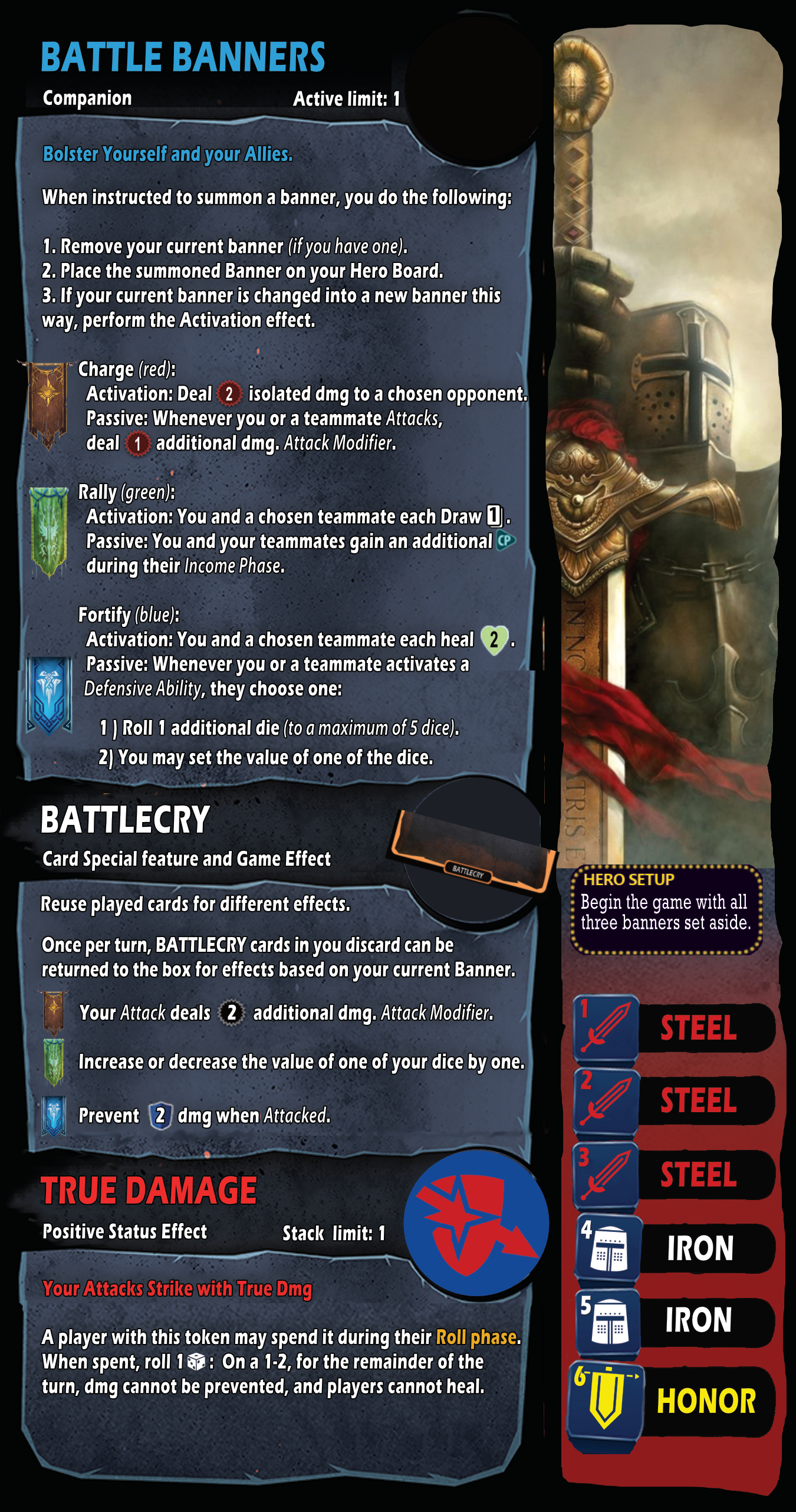 Ernoul the Honorable, Dice Throne Homebrew OC: Done PnP ready