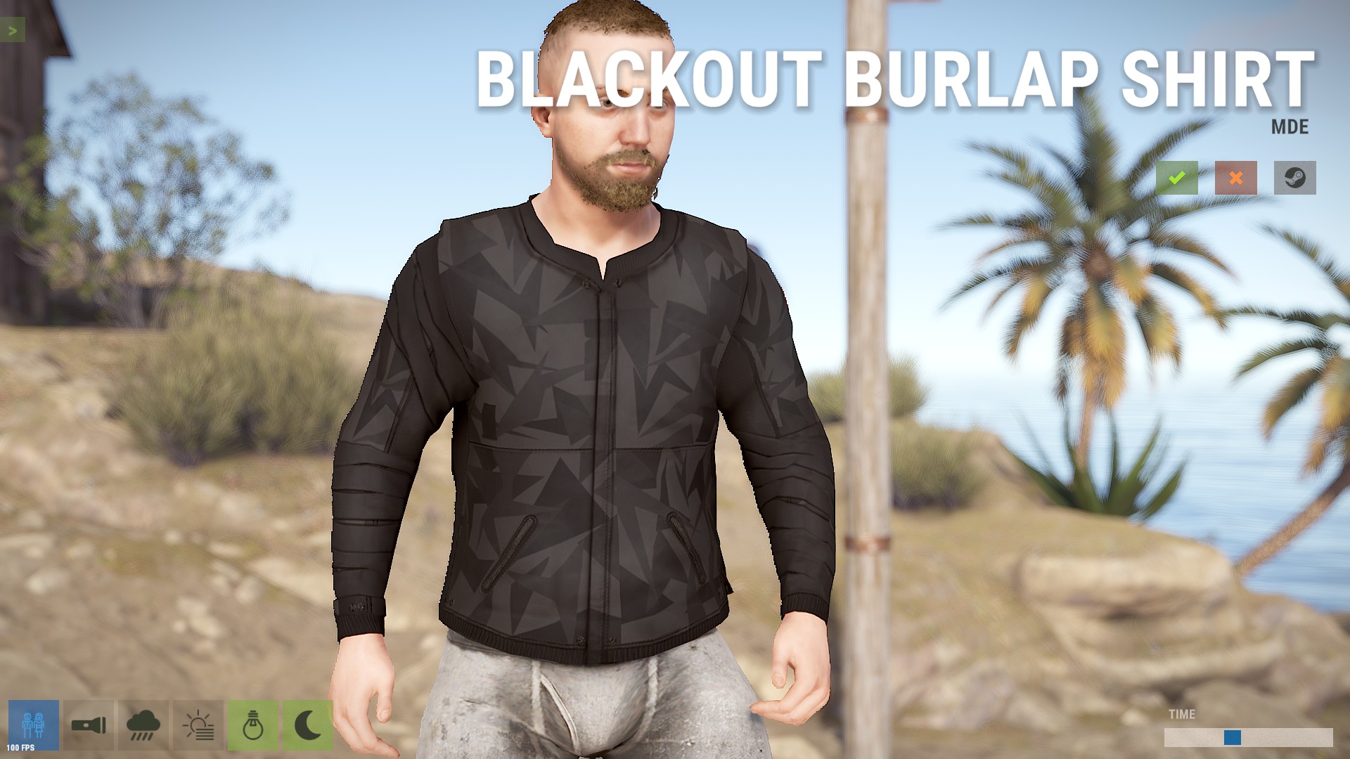 Blackout Burlap Shirt