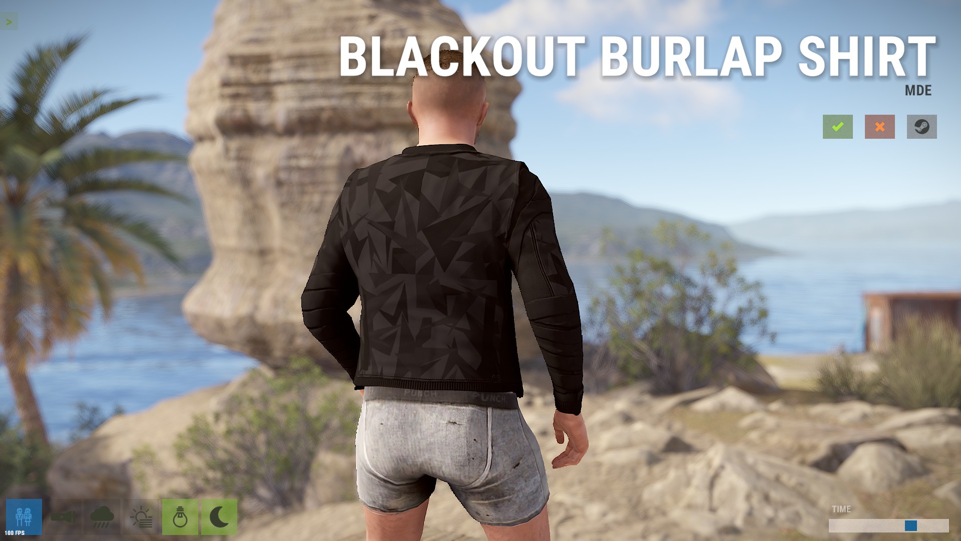 Blackout Burlap Shirt