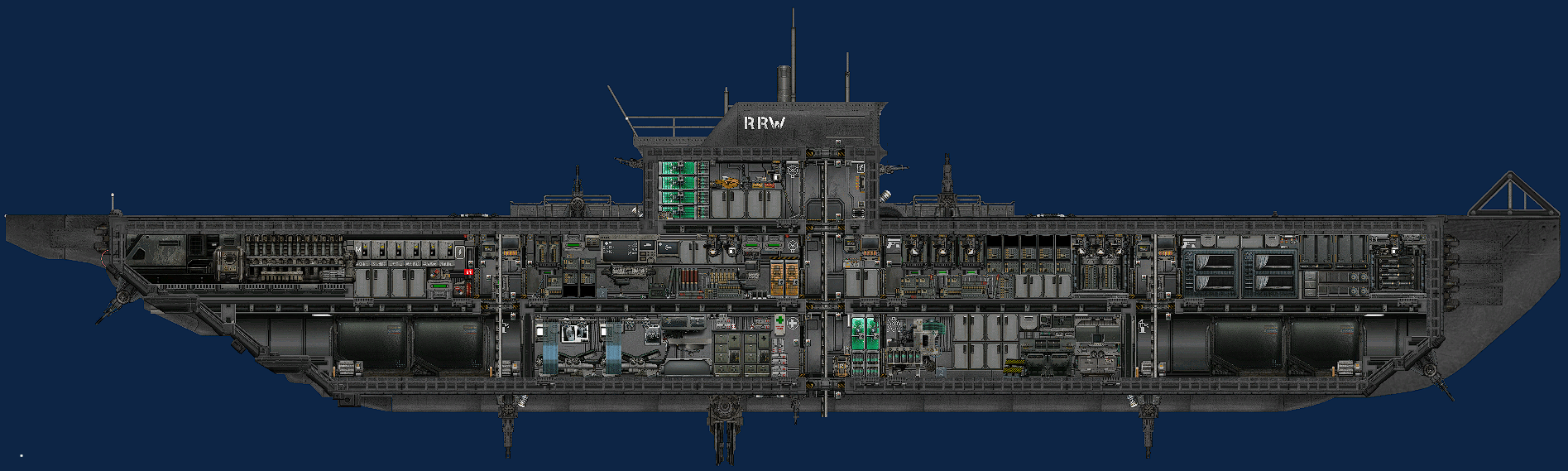 莱茵河级 战争攻击艇 （EK Remastered） – Barotrauma Mod