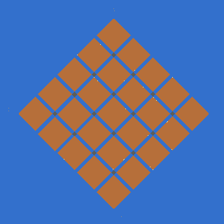 diagonal land