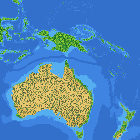 Map of oceania