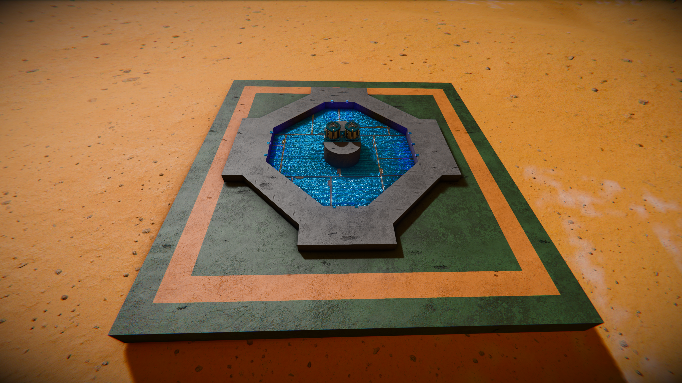 Corp Fallout Small Square Fountain 2024
