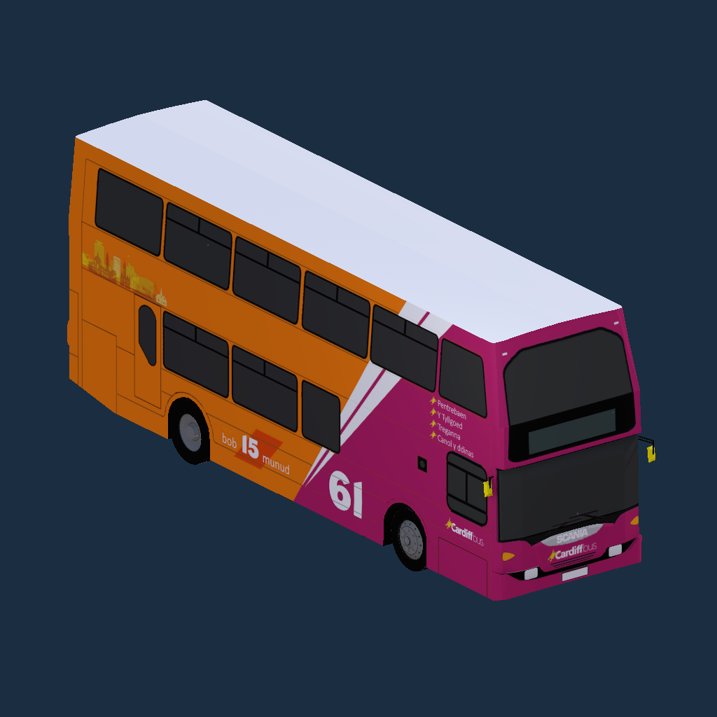 Cardiff Bus 61 Branded OmniDekka