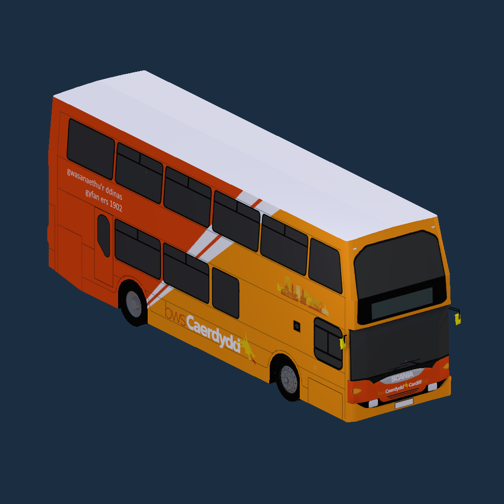Cardiff Bus Unbranded OmniDekka